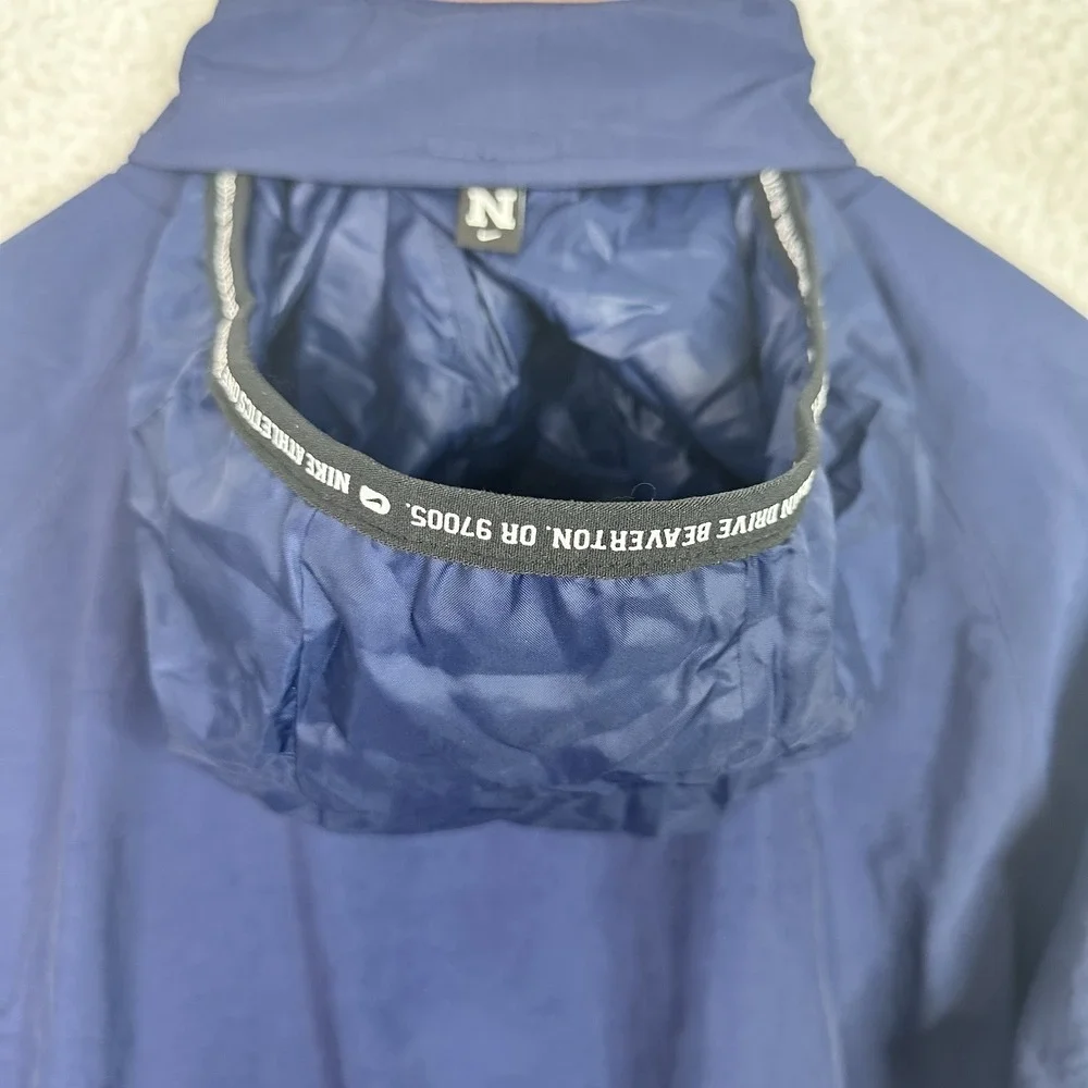 Nike Athletics Repel Kids L 1/2 Zip Training Hoodie Navy Packable Hood